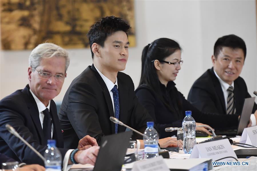 (SP)SWITZERLAND-MONTREUX-SWIMMING-CAS HEARING-SUN YANG