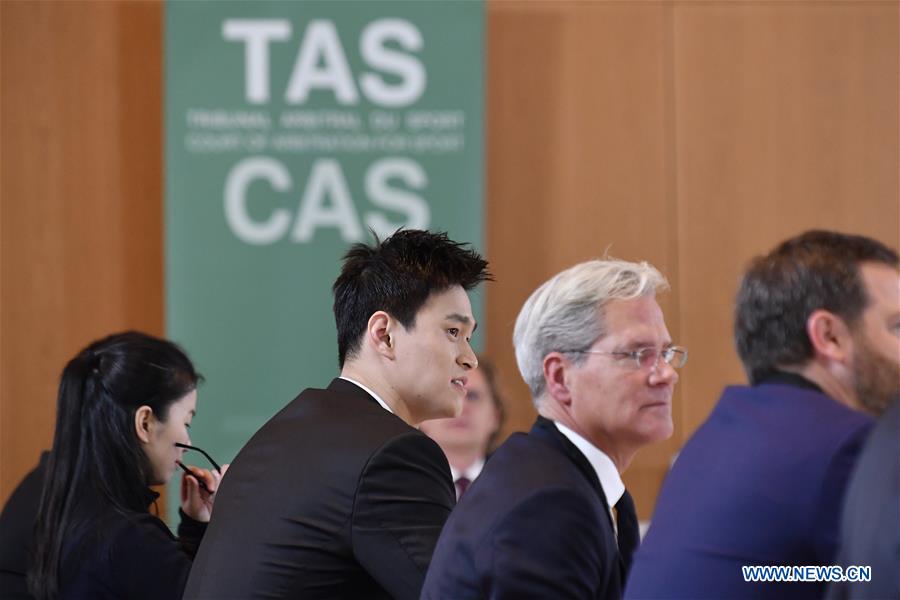 (SP)SWITZERLAND-MONTREUX-SWIMMING-CAS HEARING-SUN YANG