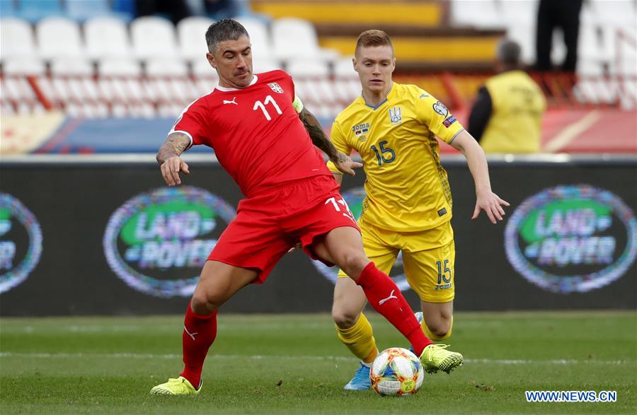 (SP)SERBIA-BELGRADE-FOOTBALL-EURO2020-QUALIFIER-SERBIA VS UKRAINE