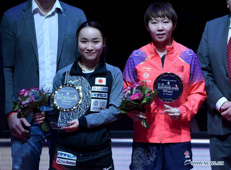 (SP)AUSTRIA-LINZ-TABLE TENNIS-ITTF WORLD TOUR-WOMEN'S SINGLES-FINAL