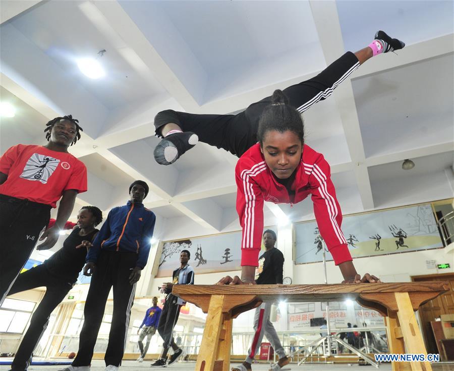CHINA-HEBEI-WUQIAO-ACROBATICS-SCHOOL-OVERSEAS STUDENTS (CN)