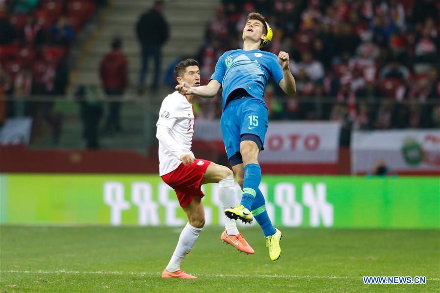 (SP)POLAND-WARSAW-SOCCER-UEFA EURO 2020 QUALIFIER-POLAND VS SLOVENIA