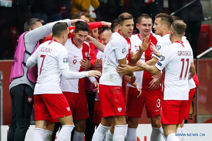 (SP)POLAND-WARSAW-SOCCER-UEFA EURO 2020 QUALIFIER-POLAND VS SLOVENIA