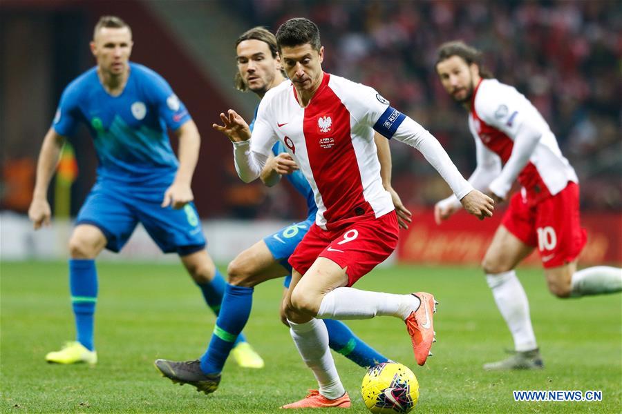 (SP)POLAND-WARSAW-SOCCER-UEFA EURO 2020 QUALIFIER-POLAND VS SLOVENIA