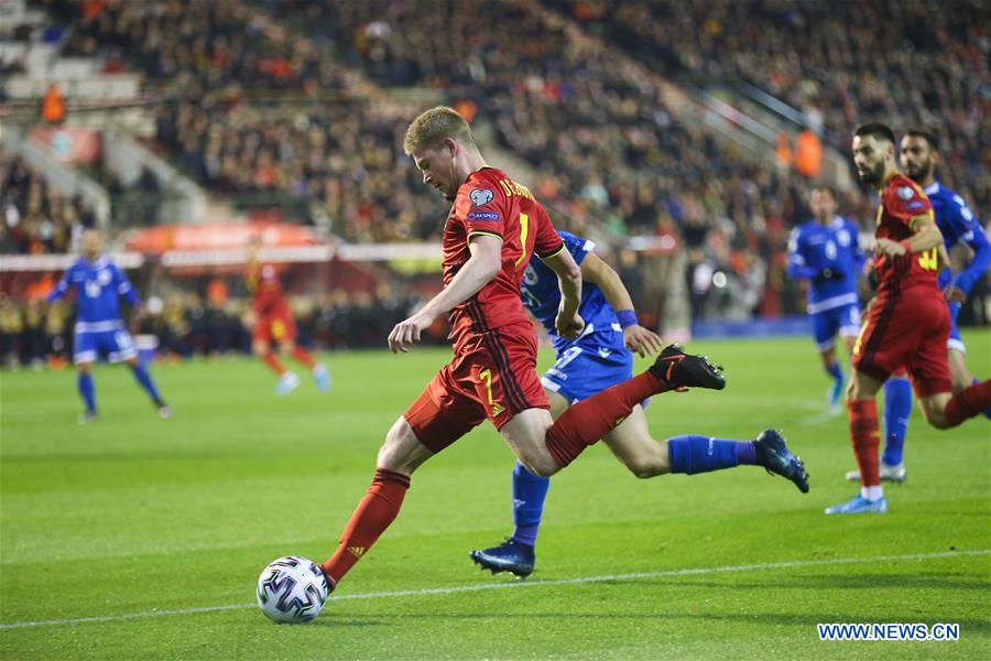 (SP)BELGIUM-BRUSSELS-SOCCER-UEFA EURO 2020 QUALIFIER-BELGIUM VS CYPRUS