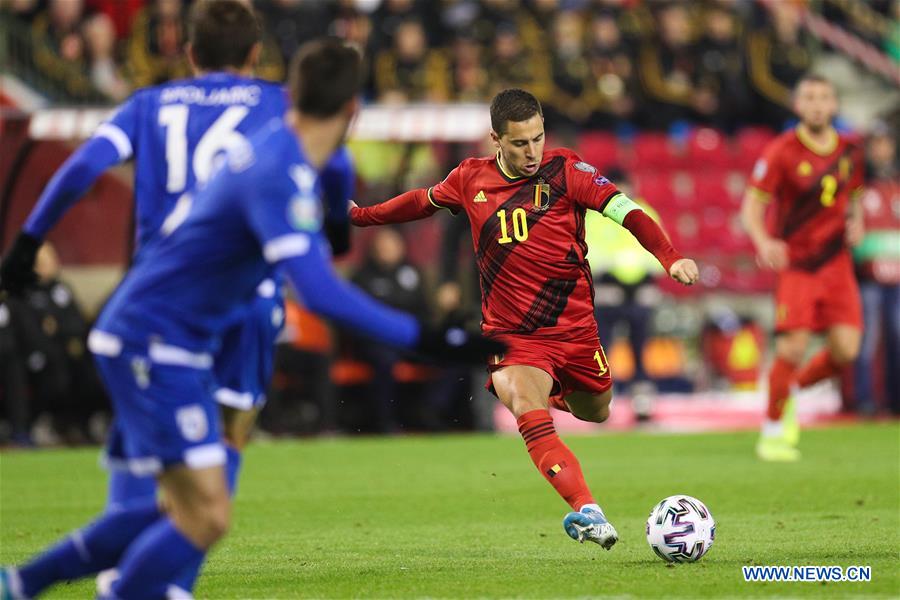 (SP)BELGIUM-BRUSSELS-SOCCER-UEFA EURO 2020 QUALIFIER-BELGIUM VS CYPRUS
