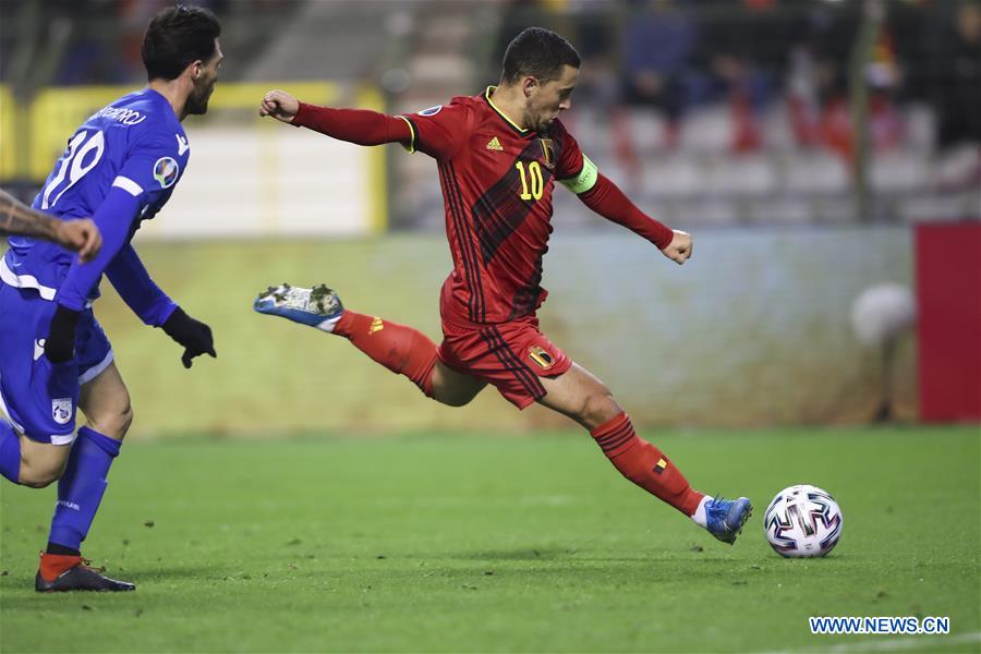 (SP)BELGIUM-BRUSSELS-SOCCER-UEFA EURO 2020 QUALIFIER-BELGIUM VS CYPRUS