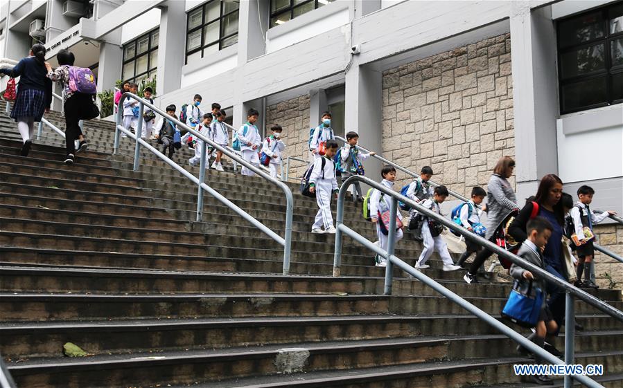 CHINA-HONG KONG-SCHOOLS-RESUMPTION OF CLASSES (CN)