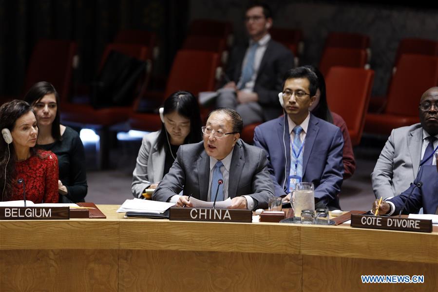 UN-SECURITY COUNCIL-PALESTINIAN-ISRAELI CONFLICT-CHINESE ENVOY