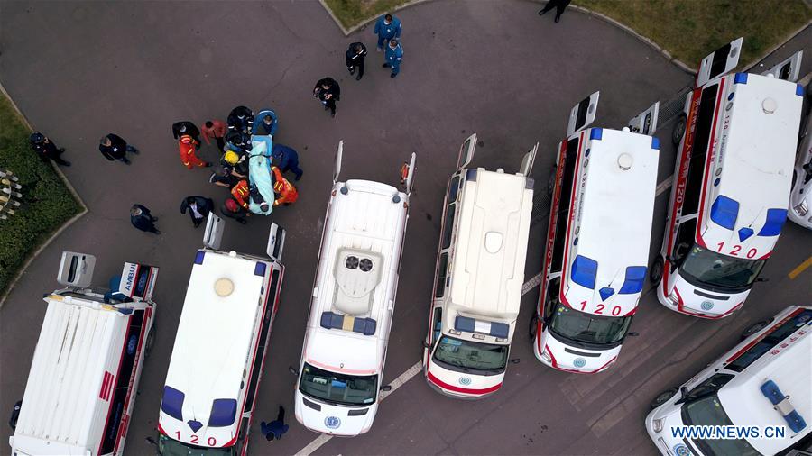 (SPOT NEWS)CHINA-SHANDONG-JINING-COAL MINE ACCIDENT-RESCUE (CN)