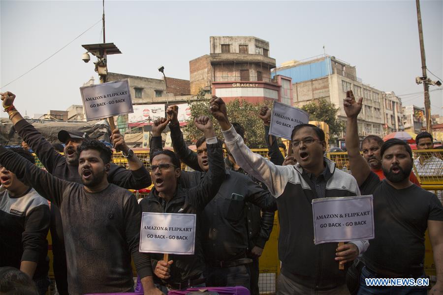 INDIA-NEW DELHI-TRADERS PROTEST