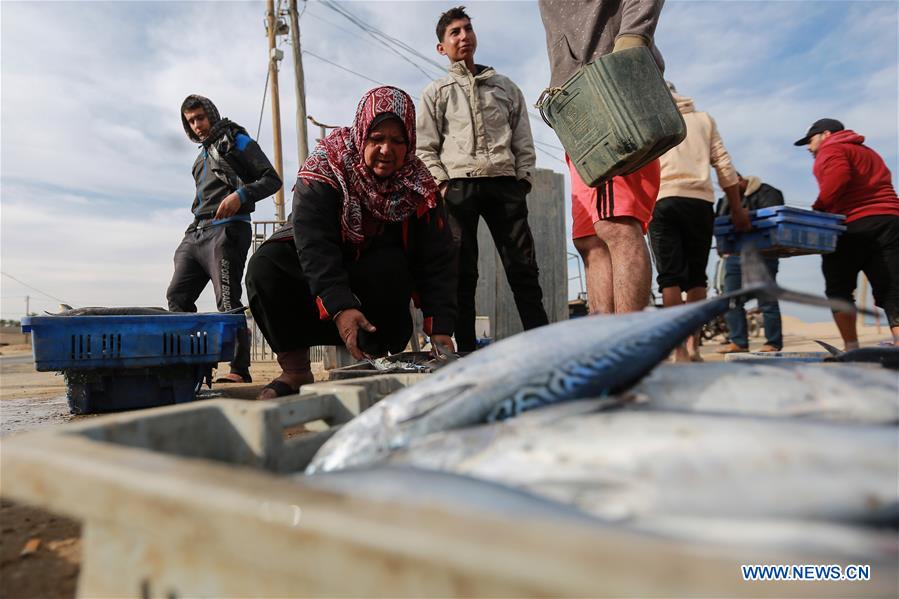 MIDEAST-GAZA-FISH-MARKET