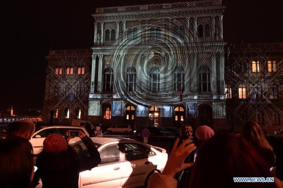 HUNGARY-BUDAPEST-LIGHT PROJECTIONS SHOW