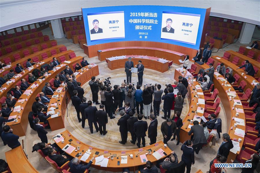 CHINA-BEIJING-CHINESE ACADEMY OF SCIENCES-NEW ACADEMICIANS (CN)