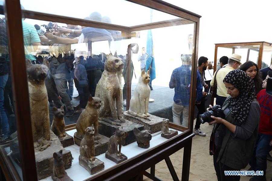 EGYPT-GIZA-SAQQARA-ANIMAL MUMMIES AND STATUES-DISCOVERY