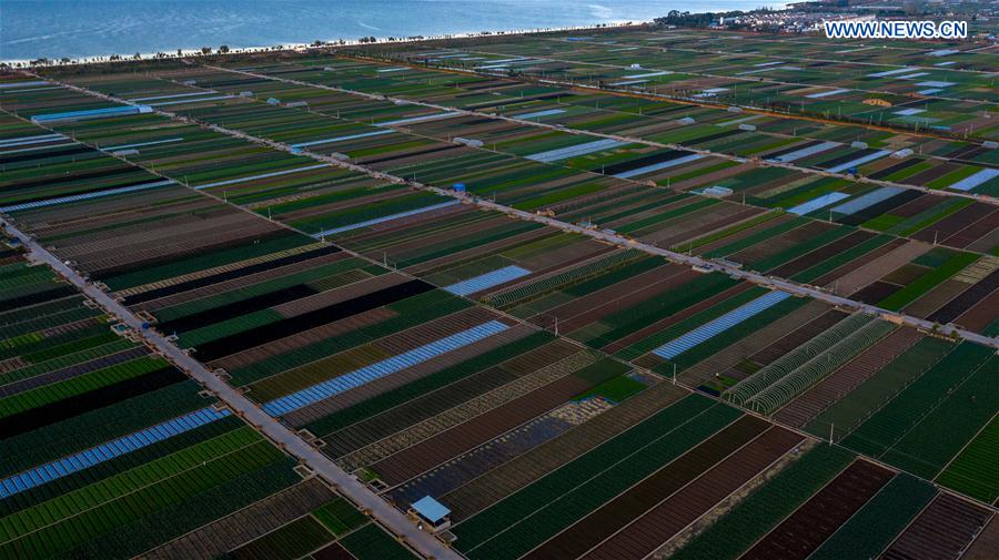 CHINA-YUNNAN-YUXI-SCENERY-AERIAL VIEW (CN)