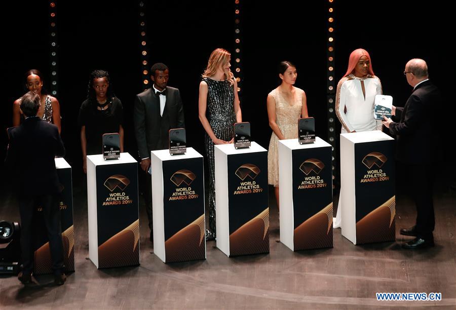 (SP)MONACO-2019 WORLD ATHLETICS AWARDS-CEREMONY