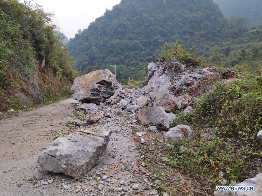 (SPOT NEWS) CHINA-GUANGXI-EARTHQUAKE (CN)