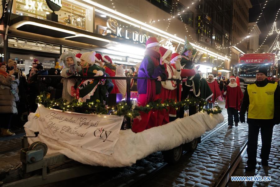 FINLAND-HELSINKI-CHRISTMAS SEASON-LIGHTS