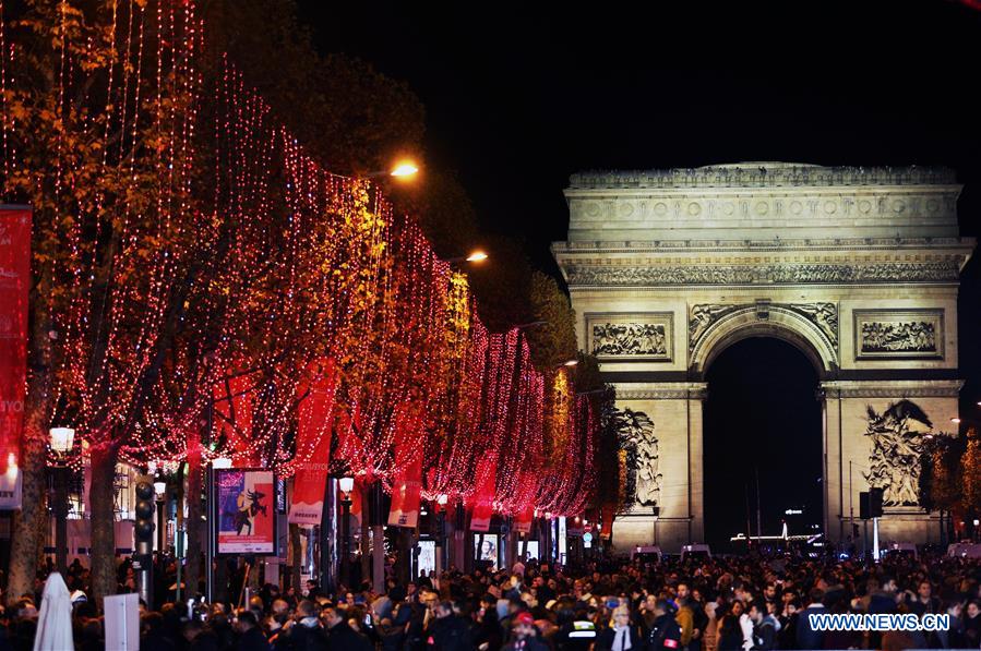 FRANCE-PARIS-CHAMPS-ELYSEES-CHRISTMAS ILLUMINATIONS