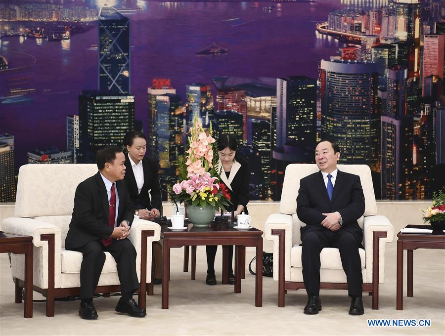 CHINA-BEIJING-HUANG KUNMING-LAOS-MEETING (CN)