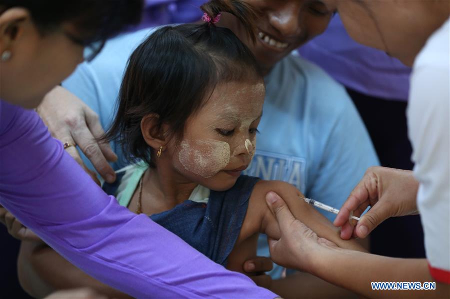 MYANMAR-YANGON-MEASLES AND RUBELLA IMMUNIZATION PROGRAM