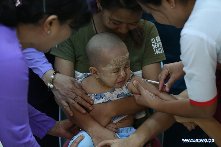 MYANMAR-YANGON-MEASLES AND RUBELLA IMMUNIZATION PROGRAM