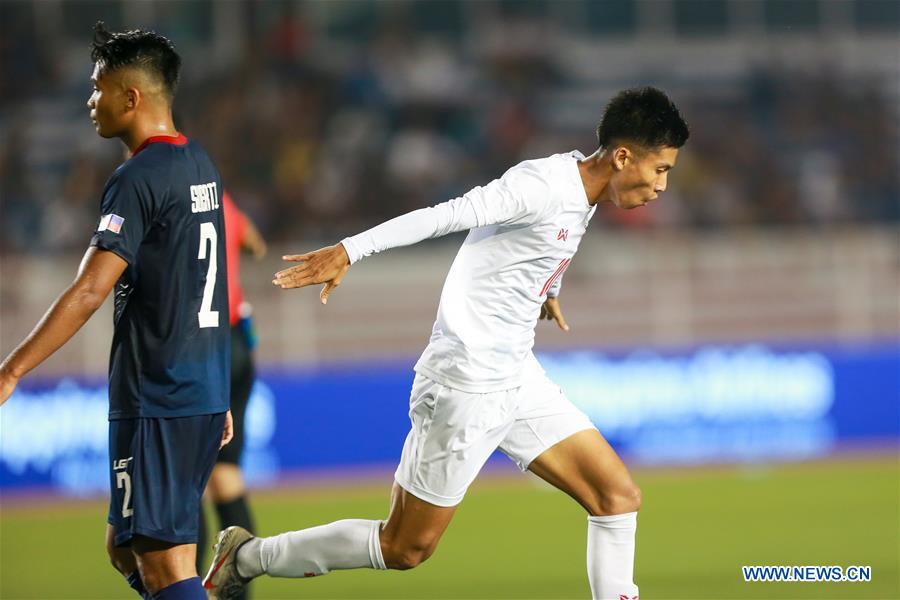(SP)PHILIPPINES-MANILA-SOCCER-30TH SEA GAMES-MYANMAR VS PHILIPPINES
