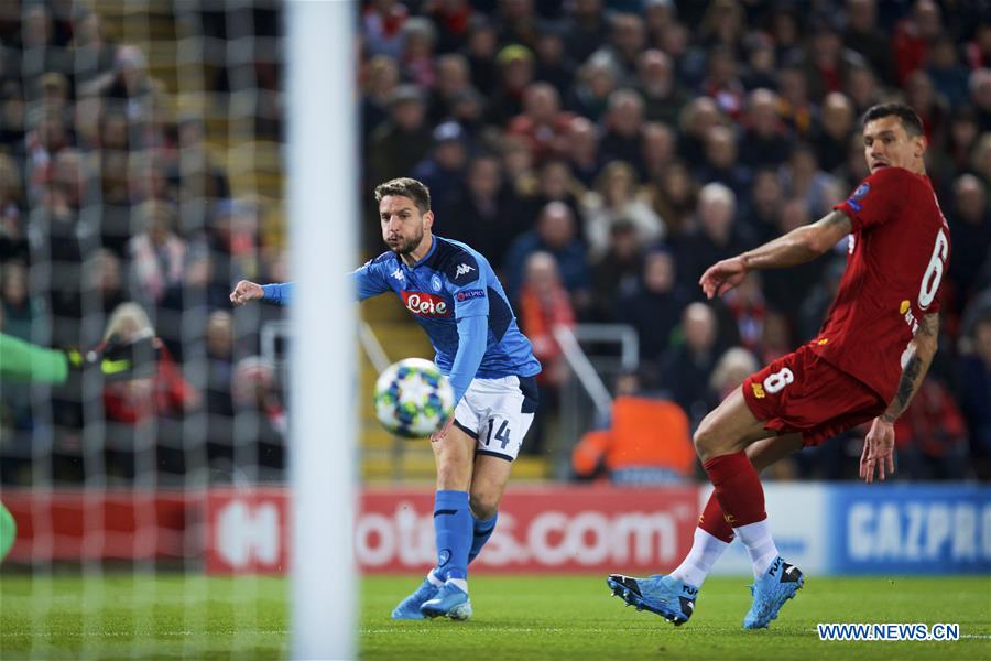 (SP) BRITAIN-LIVERPOOL-FOOTBALL-UEFA CHAMPIONS LEAGUE-LIVERPOOL VS NAPOLI