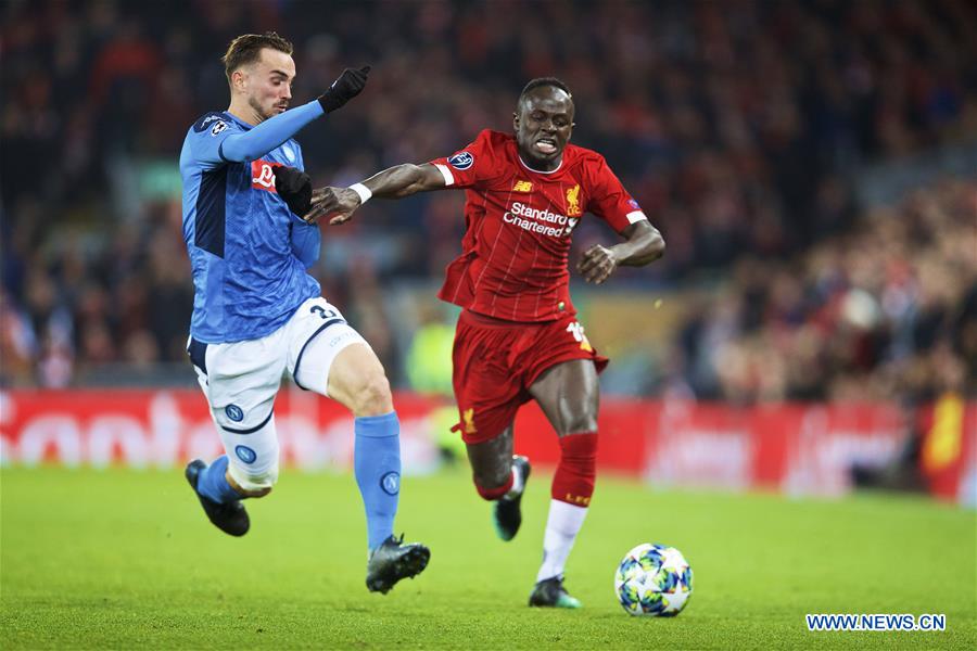 (SP) BRITAIN-LIVERPOOL-FOOTBALL-UEFA CHAMPIONS LEAGUE-LIVERPOOL VS NAPOLI