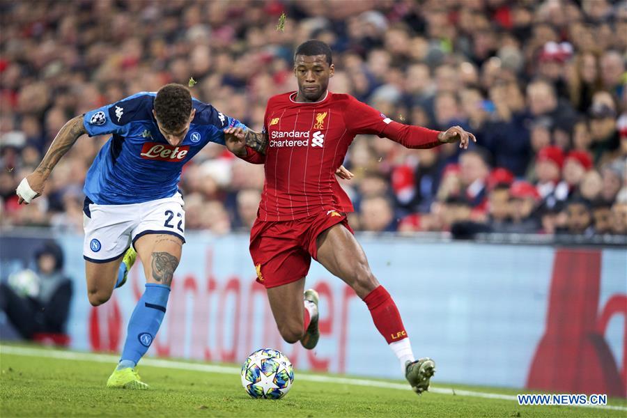 (SP) BRITAIN-LIVERPOOL-FOOTBALL-UEFA CHAMPIONS LEAGUE-LIVERPOOL VS NAPOLI