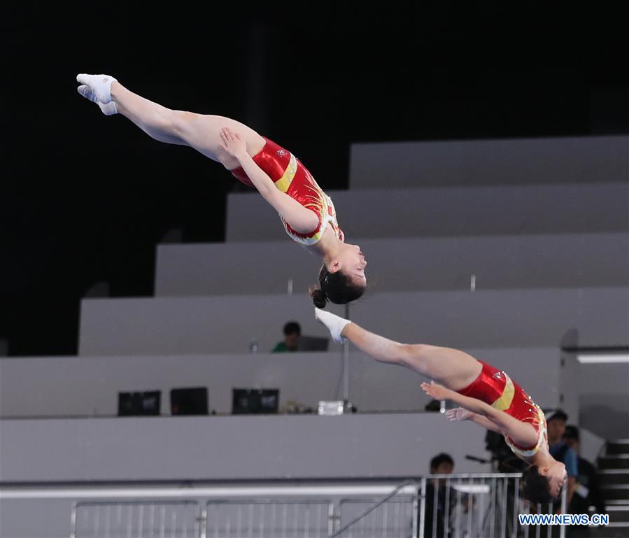 (SP)JAPAN-TOKYO-TRAMPOLINE-WOMEN'S SYNCHRONIZED QUALIFICATION