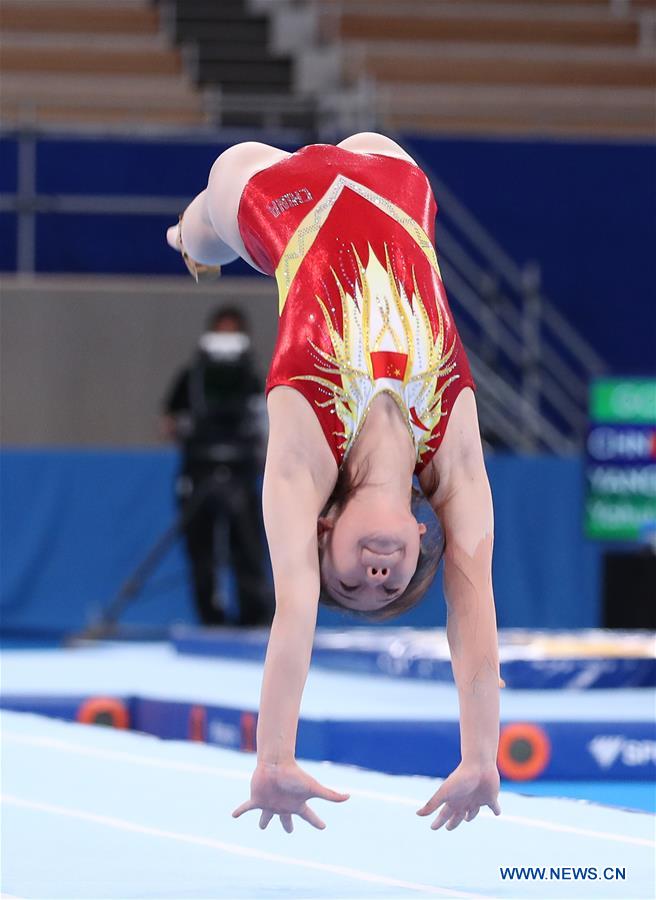 (SP)JAPAN-TOKYO-TRAMPOLINE-WORLD CHAMPIONSHIPS-WOMEN'S TUMBLING TEAM FINAL
