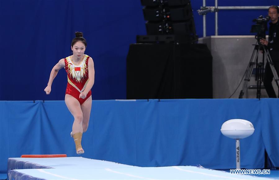 (SP)JAPAN-TOKYO-TRAMPOLINE-WORLD CHAMPIONSHIPS-WOMEN'S TUMBLING TEAM FINAL