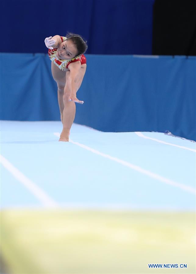 (SP)JAPAN-TOKYO-TRAMPOLINE-WORLD CHAMPIONSHIPS-WOMEN'S TUMBLING TEAM FINAL