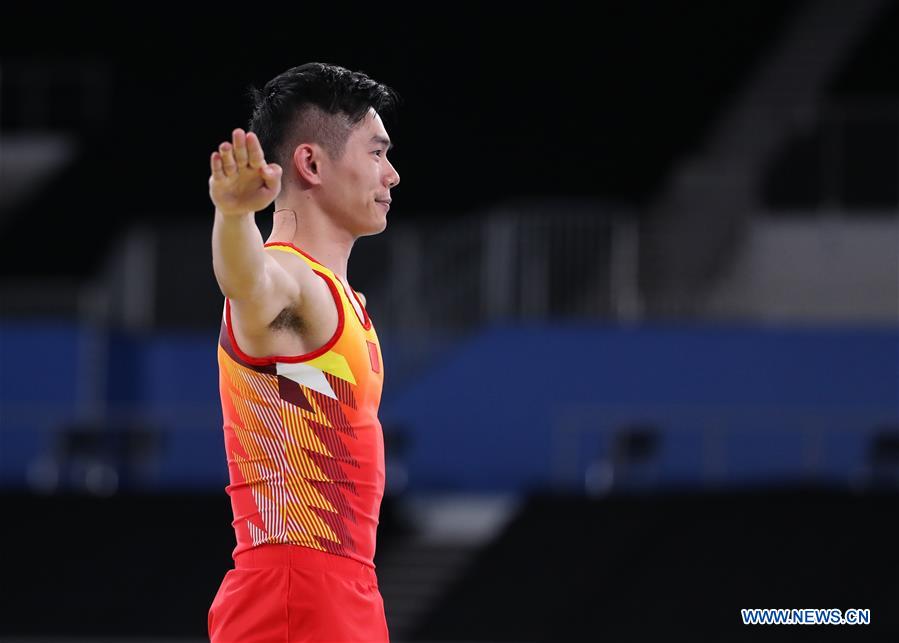 (SP)JAPAN-TOKYO-TRAMPOLINE-WORLD CHAMPIONSHIPS-MEN'S TUMBLING TEAM FINAL