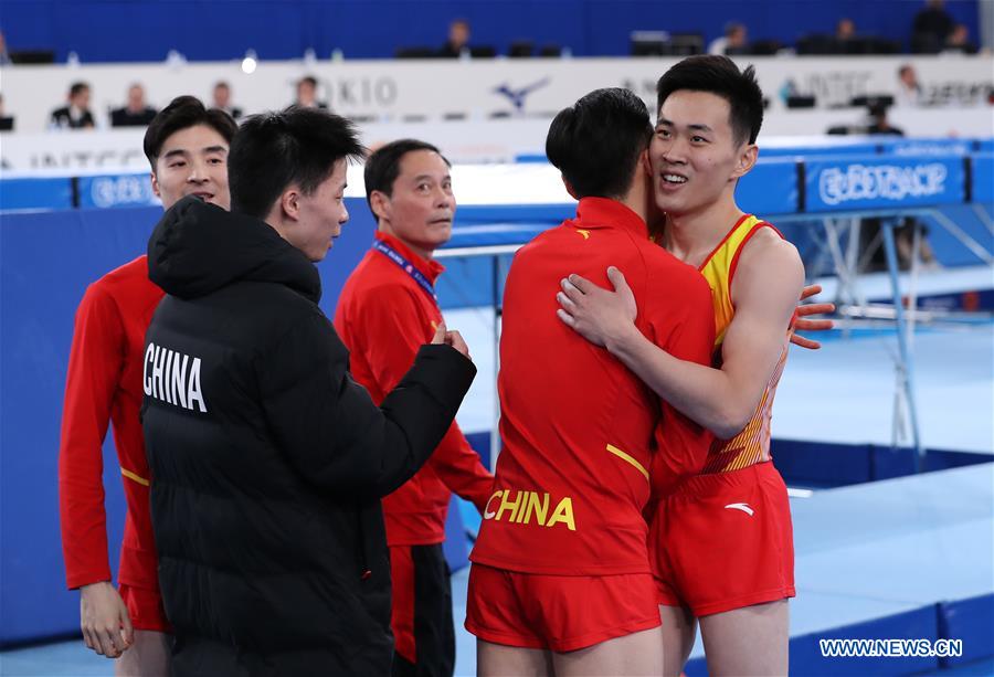 (SP)JAPAN-TOKYO-TRAMPOLINE-WORLD CHAMPIONSHIPS-MEN'S TRAMPOLINE TEAM FINAL