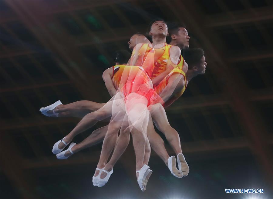 (SP)JAPAN-TOKYO-TRAMPOLINE-WORLD CHAMPIONSHIPS-MEN'S TRAMPOLINE TEAM FINAL