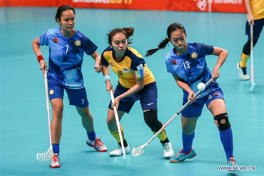 (SP)PHILIPPINES-QUEZON CITY-SEA GAMES-WOMEN'S FLOORBALL-PHILIPPINES VS MALAYSIA
