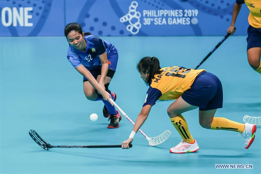 (SP)PHILIPPINES-QUEZON CITY-SEA GAMES-WOMEN'S FLOORBALL-PHILIPPINES VS MALAYSIA