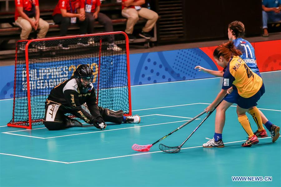 (SP)PHILIPPINES-QUEZON CITY-SEA GAMES-WOMEN'S FLOORBALL-PHILIPPINES VS MALAYSIA