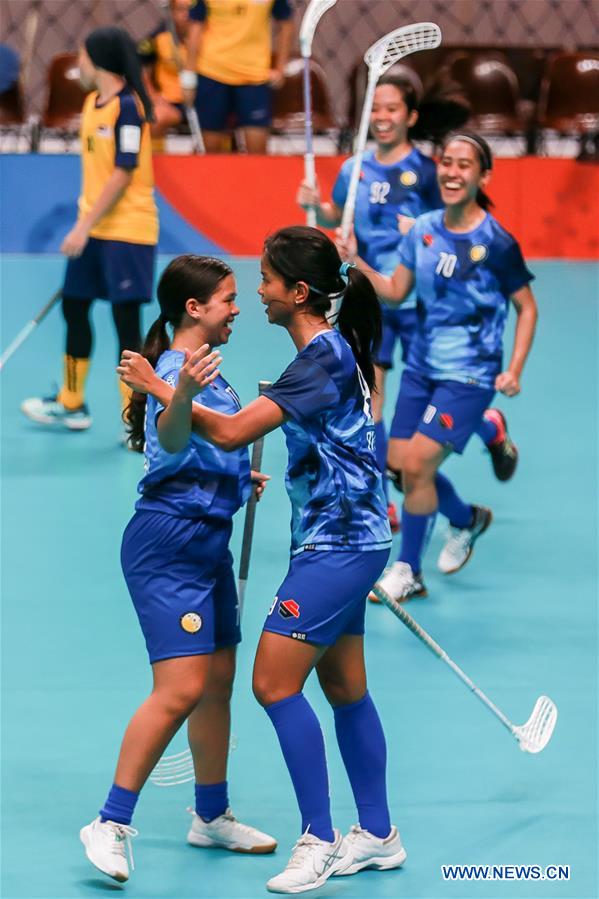 (SP)PHILIPPINES-QUEZON CITY-SEA GAMES-WOMEN'S FLOORBALL-PHILIPPINES VS MALAYSIA