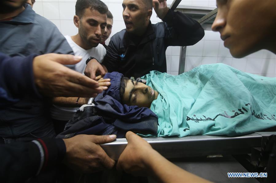 MIDEAST-GAZA-PALESTINIAN TEEN-GUNFIRE-KILLING
