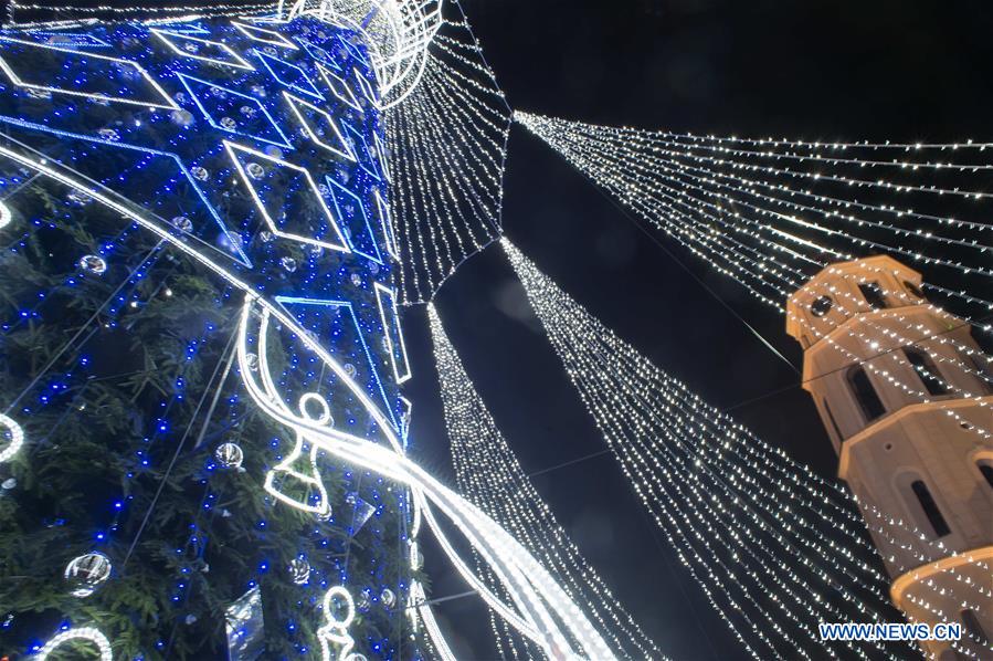 LITHUANIA-VILNIUS-CHRISTMAS TREE-LIGHTING