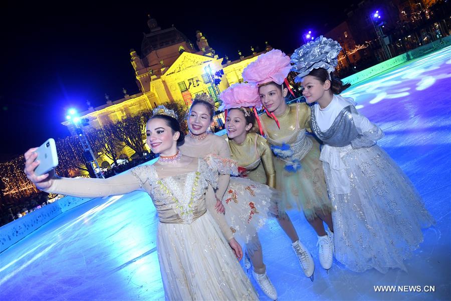 CROATIA-ZAGREB-ADVENT-ICE PARK
