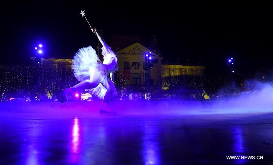 CROATIA-ZAGREB-ADVENT-ICE PARK