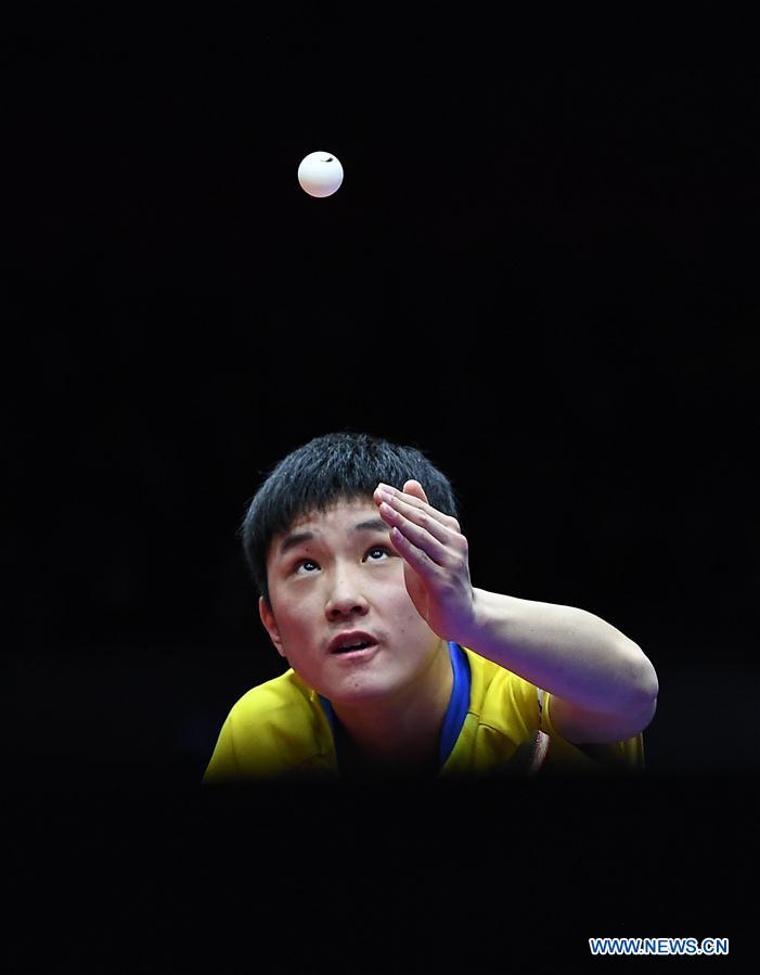 (SP)CHINA-CHENGDU-TABLE TENNIS-ITTF MEN'S WORLD CUP-SEMIFINAL