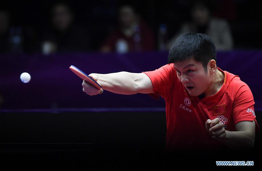(SP)CHINA-CHENGDU-TABLE TENNIS-ITTF MEN'S WORLD CUP-SEMIFINAL