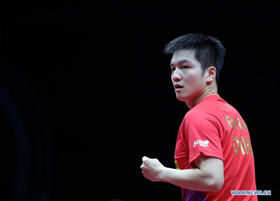 (SP)CHINA-CHENGDU-TABLE TENNIS-ITTF MEN'S WORLD CUP-SEMIFINAL