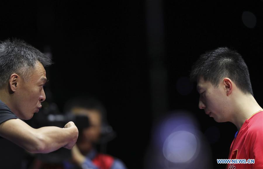 (SP)CHINA-CHENGDU-TABLE TENNIS-ITTF MEN'S WORLD CUP-SEMIFINAL